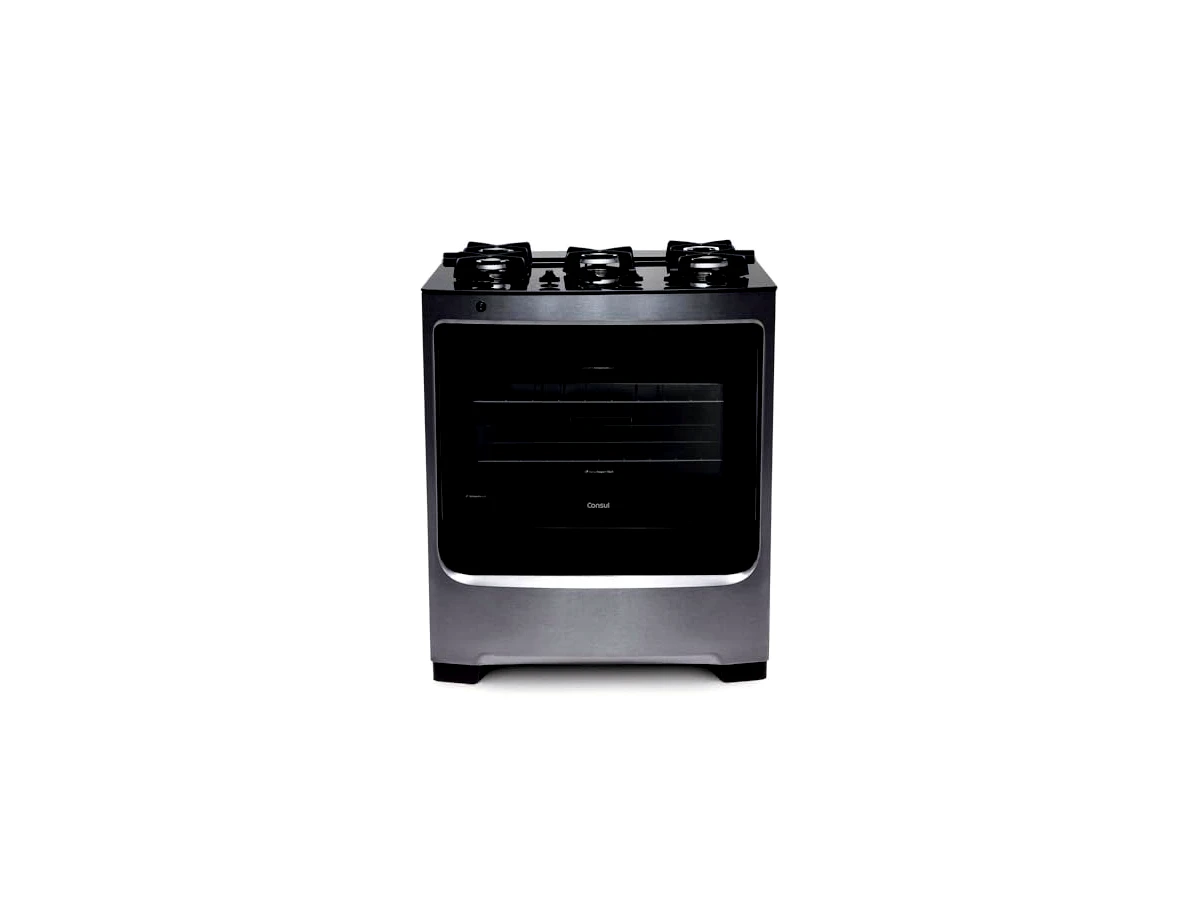 Fogão 5 Bocas Consul CFS5VAR Inox com Mesa de Vidro