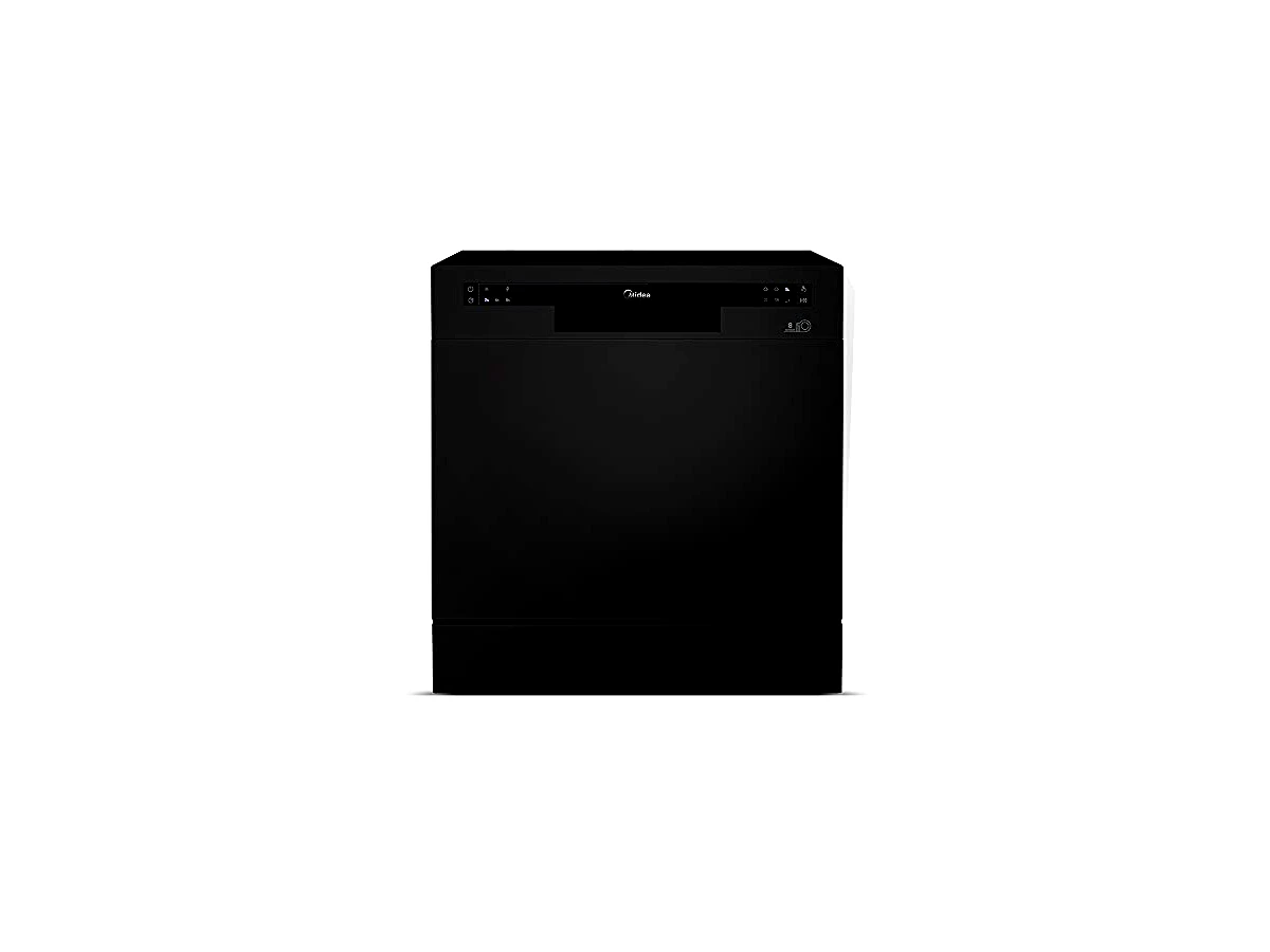 Lava-Louças Midea 8 Serviços Preta com Função Eco DWA08P