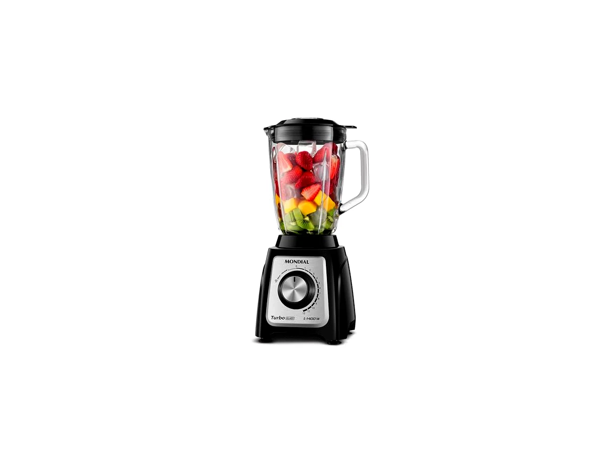 Liquidificador Mondial Turbo Glass L-1400-GI